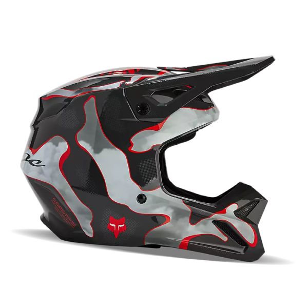 Casti MX-Enduro Copii Fox Racing Casca Moto MX/Enduro Copii Youth V1 Atlas Black/Grey/Red