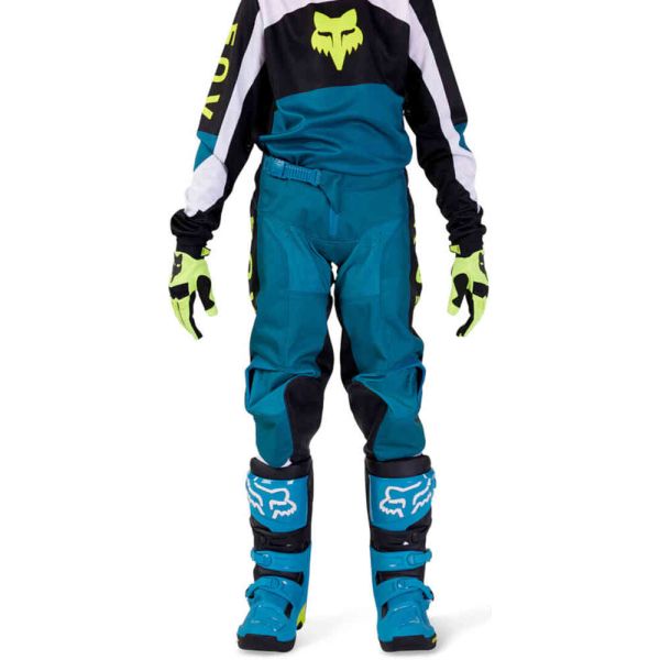 Kids Jerseys MX-Enduro Fox Racing Kids Moto MX/Enduro Trousers 180 Nitro Black/Gray 23