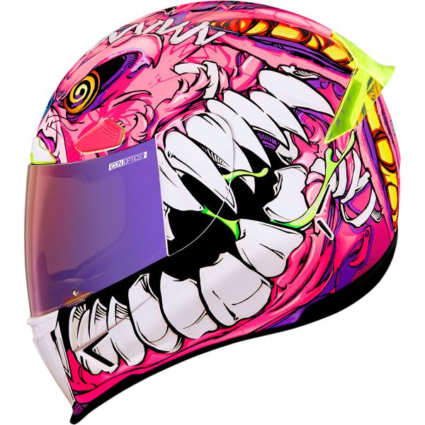 Full face helmets Icon Full-Face Moto Helmet Airframe Pro Beast Buny Pinrk
