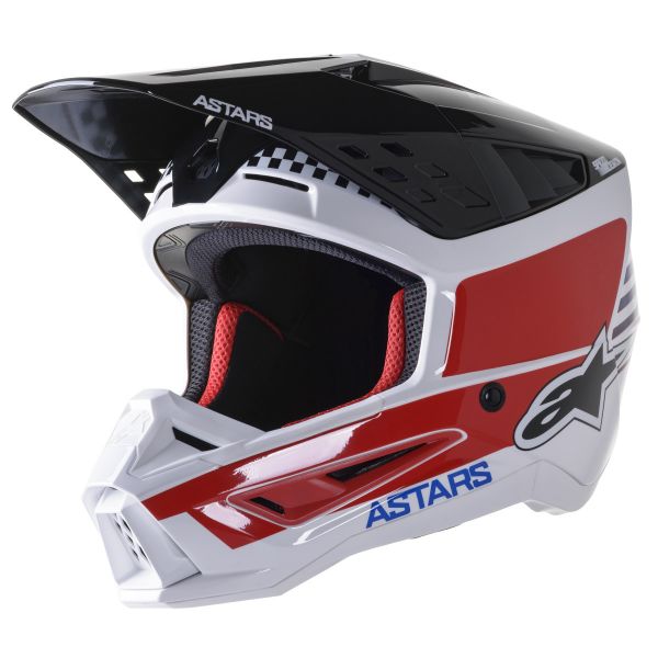  Alpinestars Casca Enduro SM5 Speed White/Black/Red