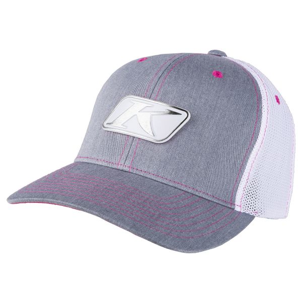 Caps and Beanies Klim Icon Snap Hat Heathered Gray/White 2022