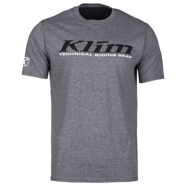 Casual T-shirts/Shirts Klim K Corp SS T Gray Frost/Black