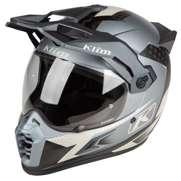  Klim Casca Moto Touring Krios Pro Helmet ECE Charger Gray