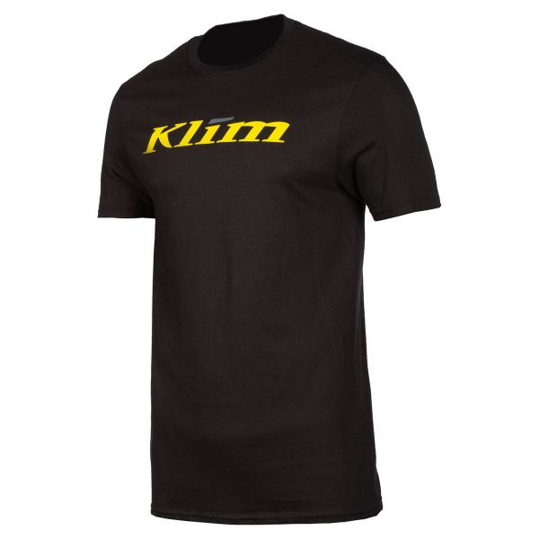 Casual T-shirts/Shirts Klim Draft SS T Black/Yellow