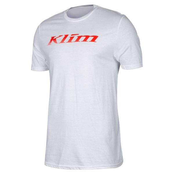 Casual T-shirts/Shirts Klim Draft SS T White/Red