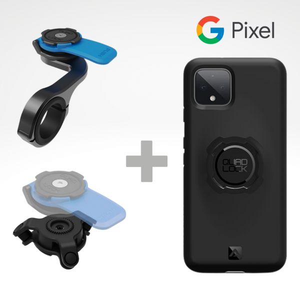 Handlebar Mounts Phone/GPS Quad Lock Kit Out Front Mount Pro+Vibration Dampener+Google Phone Case