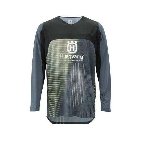 Tricouri MX-Enduro Husqvarna Railed Jersey - Grey Husqvarna