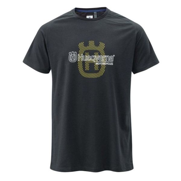 Tricouri/Camasi Casual Husqvarna Origin T-shirt - Black Husqvarna