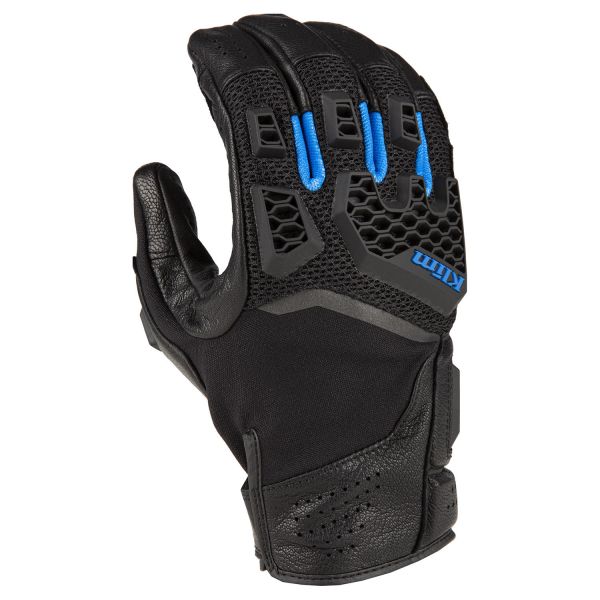 Gloves Touring Klim Baja S4 Glove Black/Kinetik Blue