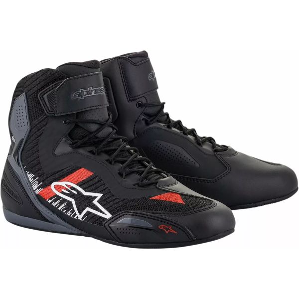 Cizme Moto Scurte/Urban Alpinestars Ghete Moto Shoe Faster 3 Rideknit Black/Red/White