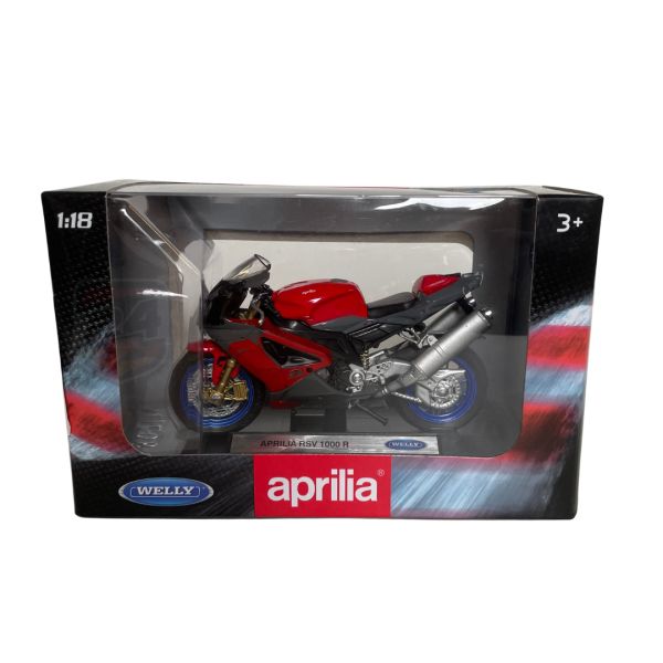 On Road Scale Modells Welly Scale Model Aprilia RSV 1000 R 2004-2009 1:18