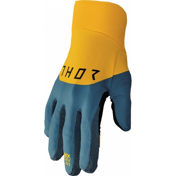 Gloves MX-Enduro Thor Moto Enduro Gloves Agile Rival Teal/Yellow 23