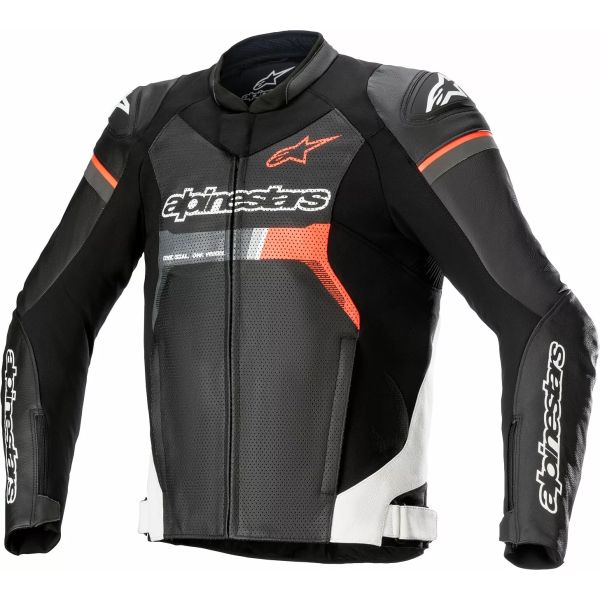 Geci Moto Piele Alpinestars Geaca Moto Piele GP Force Airflow Black/White/Red 24