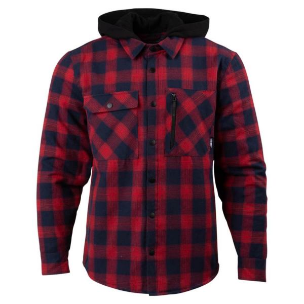  509 Camasa Tech Flannel-Red Navy Check