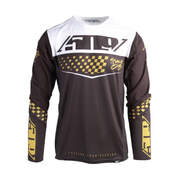 Jerseys MX-Enduro 509 Moto MX Jersey Race 5 Speedsta Black Gold 23