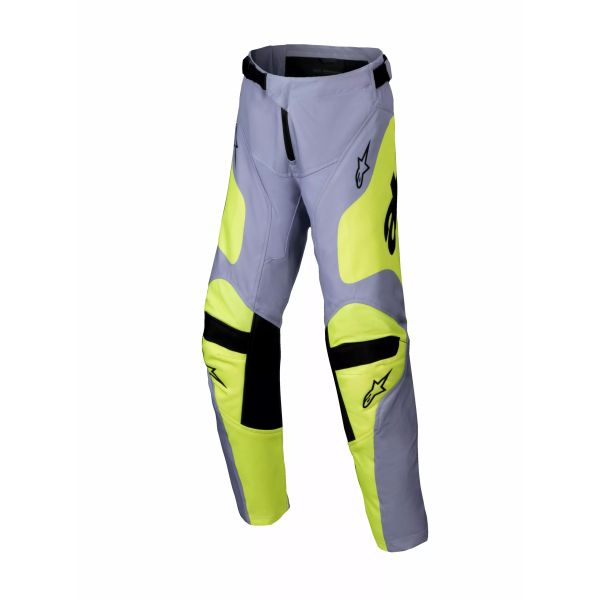 Pantaloni MX-Enduro Copii Alpinestars Pantaloni Moto MX/Enduro Copii Racer Youth Veil Grey/Yellow 24