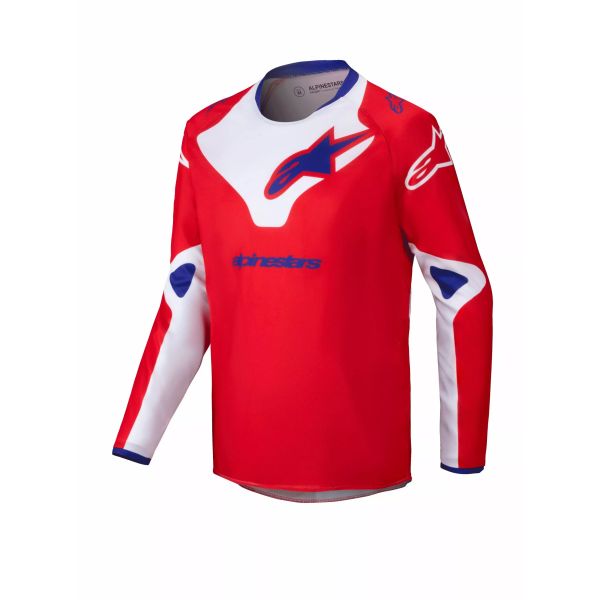 Tricouri MX-Enduro Copii Alpinestars Tricou Moto MX/Enduro Copii Racer Youth Veil Red/White 24
