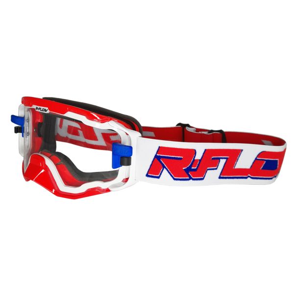  R-Flow Moto Enduro/MX Goggle NEXT43 Red/White/Blue