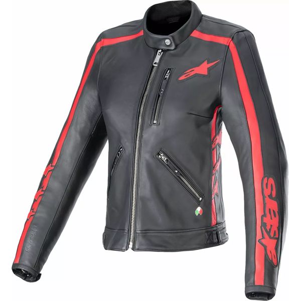 Geci Moto Piele - Dama Alpinestars Geaca Moto Piele Dama Stella Dyno Black/Red 24