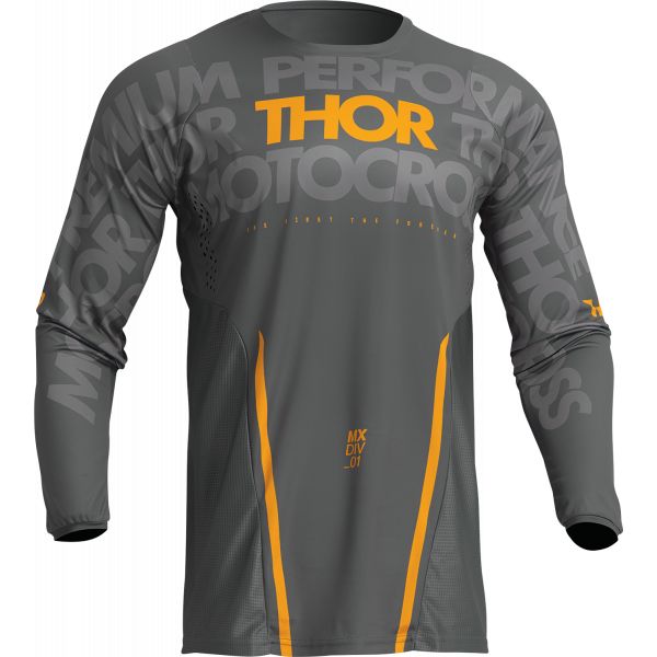 Tricouri MX-Enduro Thor Tricou Moto Enduro Pulse Mono Gray/Yellow 23