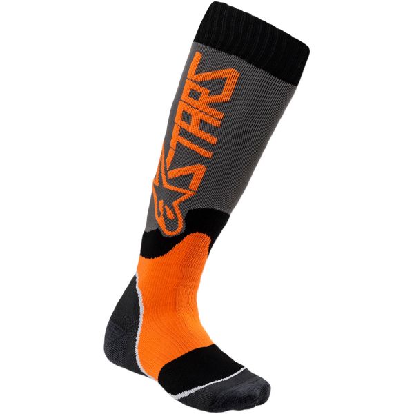  Alpinestars Moto MX Youth Socks Plus 2 Grey/Orange