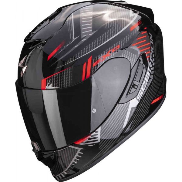  Scorpion Exo Casca Moto Full-Face 1400 Evo Air Shell Negru/Rosu