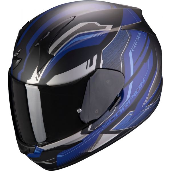 Casti Moto Integrale Scorpion Exo Casca Moto Full-Face Exo 390 Boost Black/Silver/Blue