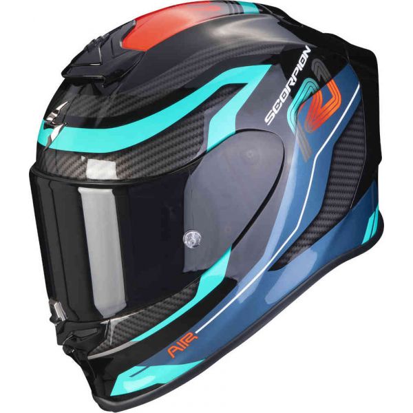  Scorpion Exo Casca Moto Full-Face Evo Air Vatis Negru/Albastru/Rosu