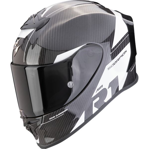 Full face helmets Scorpion Exo Full-Face Moto Helmet EXO R1 Evo Carbon Air Rally Black/White 24