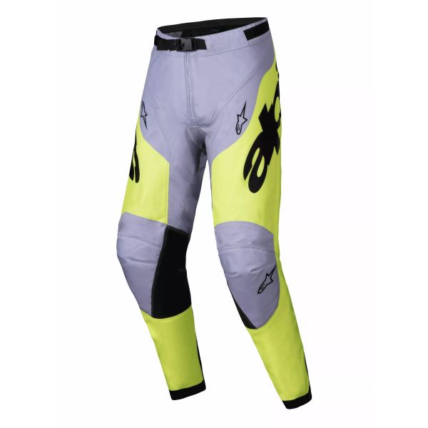 Pantaloni MX-Enduro Alpinestars Pantaloni Moto MX/Enduro Racer Veil Grey/Yellow