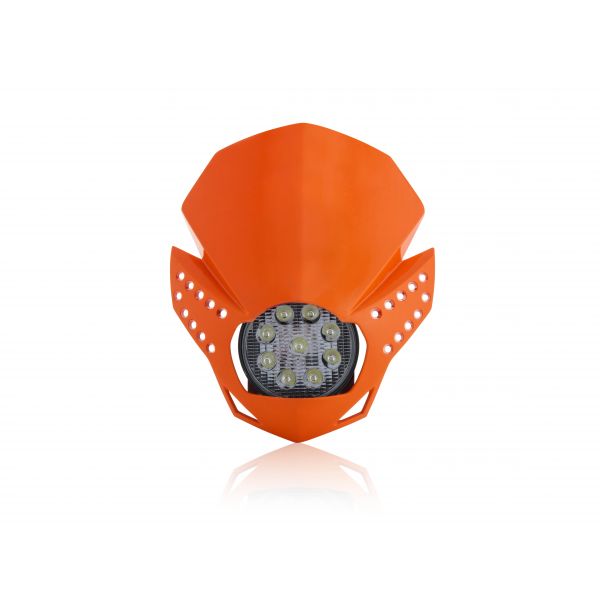 Universal Moto Headlights Acerbis Universal Fulmine Headlight Orange