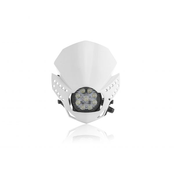 Universal Moto Headlights Acerbis Universal Fulmine Headlight White