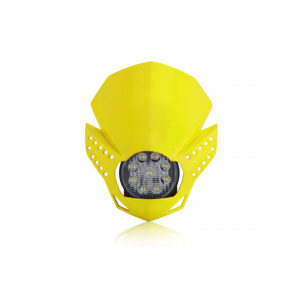 Universal Moto Headlights Acerbis Universal Fulmine Headlight Yellow