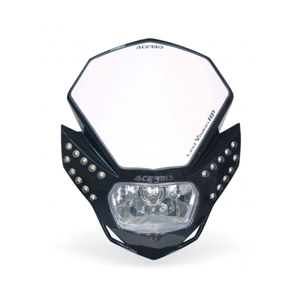 Universal Moto Headlights Acerbis Universal Led Vision HP Headlight Black