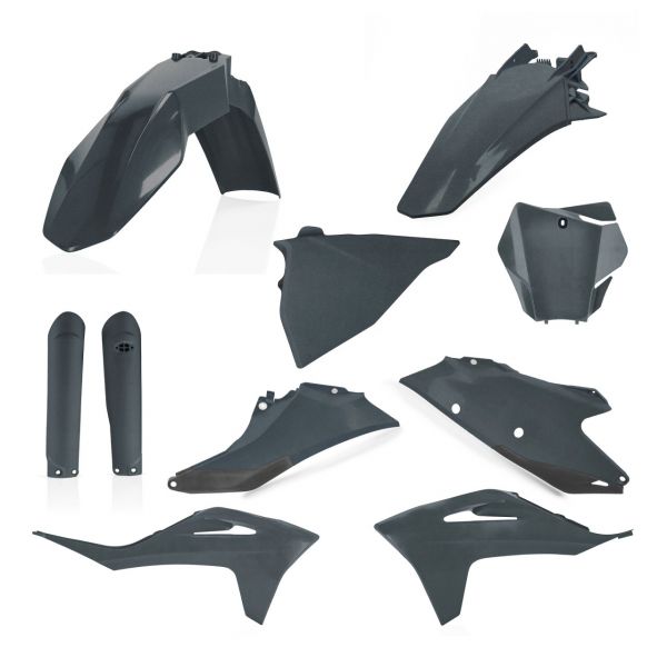 Plastics MX-Enduro Acerbis Full Plastic Body Kit Gas-Gas EXC/MC Metallic Grey 2021-2023