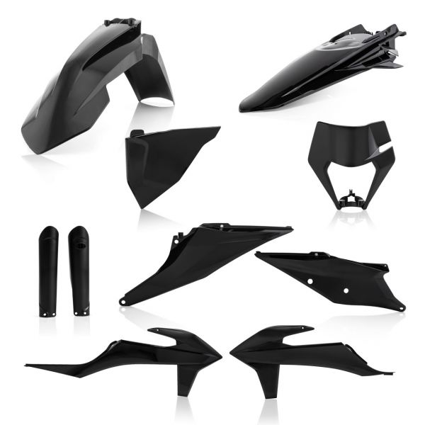  Acerbis Kit Complet Plastice KTM EXC/EXC-F Black 20-23