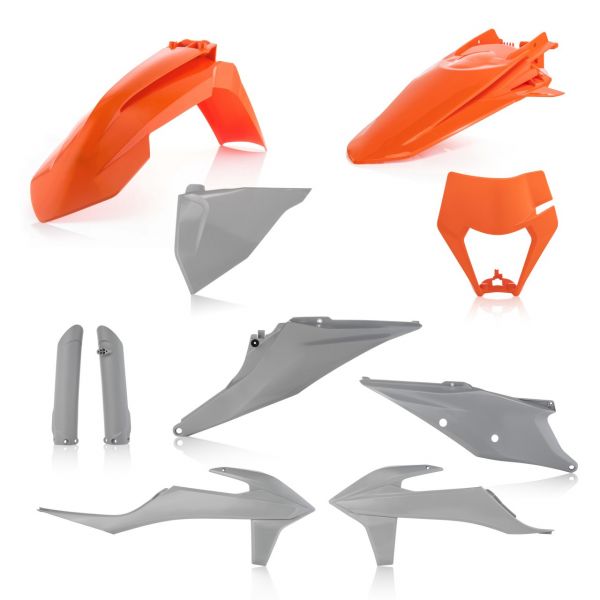 Plastics MX-Enduro Acerbis Full Plastic Body Kit KTM EXC/EXC-F Orange/Grey 20-23