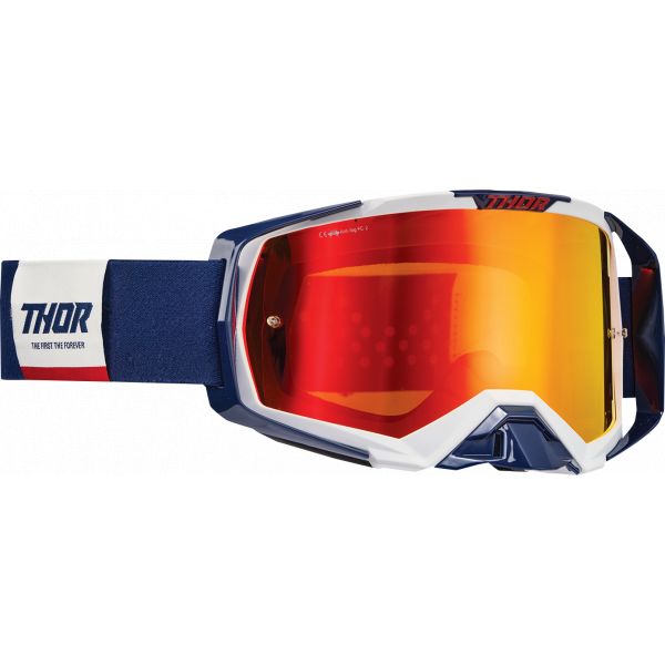 Goggles MX-Enduro Thor Moto Enduro Goggle Activate Navy/White 26012793