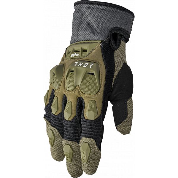 Gloves MX-Enduro Thor Moto Enduro Gloves Terrain Army/Charcoal 23