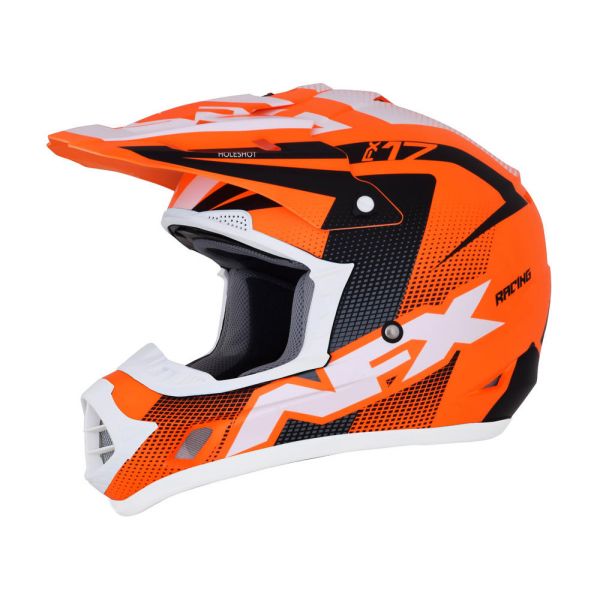 Helmets MX-Enduro AFX FX-17 HOLESHOT OFFROAD HELMET MATTE NEON ORANGE/BLACK/WHITE