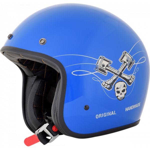 Jet helmets AFX Helmet FX-76 Raceway Vintage Gloss Denim/bone