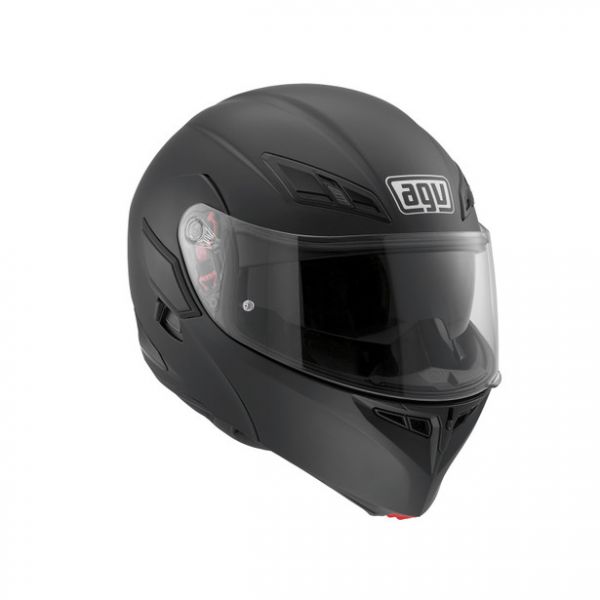 AGV Helmets AGV Flip Up Moto Helmet Compact St E2205 Solid Plk Matt Black