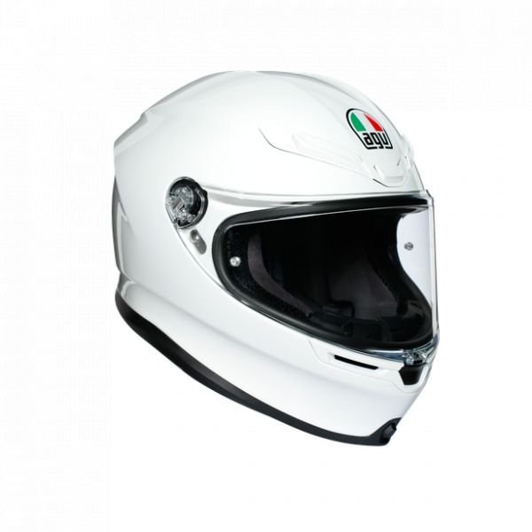 AGV Helmets AGV Moto Full-Face Helmet K6  Ece Solid Mplk White