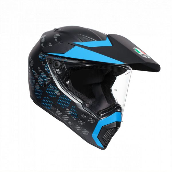 Casti Moto AGV AGV Casca Integrala Touring Ax9 E2205 Multi Mplk 2020 Antartica Matt Black/Cyan