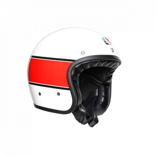 AGV Helmets AGV Moto Helmet Open-Face X70 E2205 Multi - Mino 73 White/Red