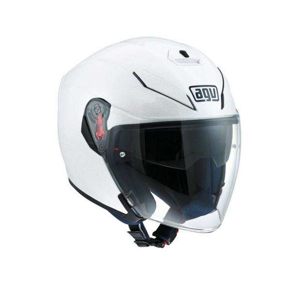 AGV Helmets AGV Jet Moto Helmet K-5 Jet  E2205 Solid Pearl White