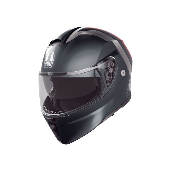 Casti Moto AGV AGV Casca Moto Flip/Up E2206 Mplk Resia Matt Grey/Silver/Red 25