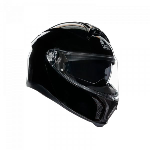 AGV Helmets AGV Moto Helmet Flip-Up E2206 Solid Mplk Black