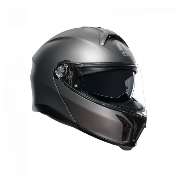 Casti Moto AGV AGV Casca Moto Flip-Up E2206 Solid Mplk Luna Grey Matt