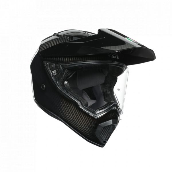  AGV Moto Helmet Touring Ax9 E2205 Solid Mplk Glossy Carbon
